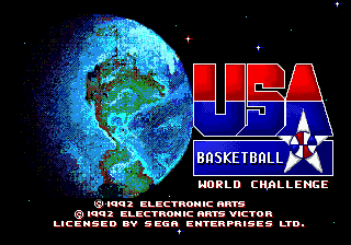 Dream Team USA (Japan) Title Screen